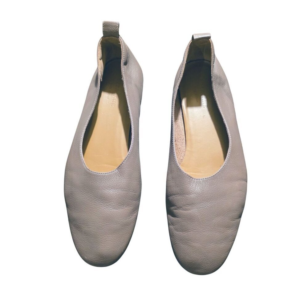 Everlane Mocha Taupe Leather Day Glove Flats Ballet Shoes Discontinued Color 9.5 - Picture 11 of 15